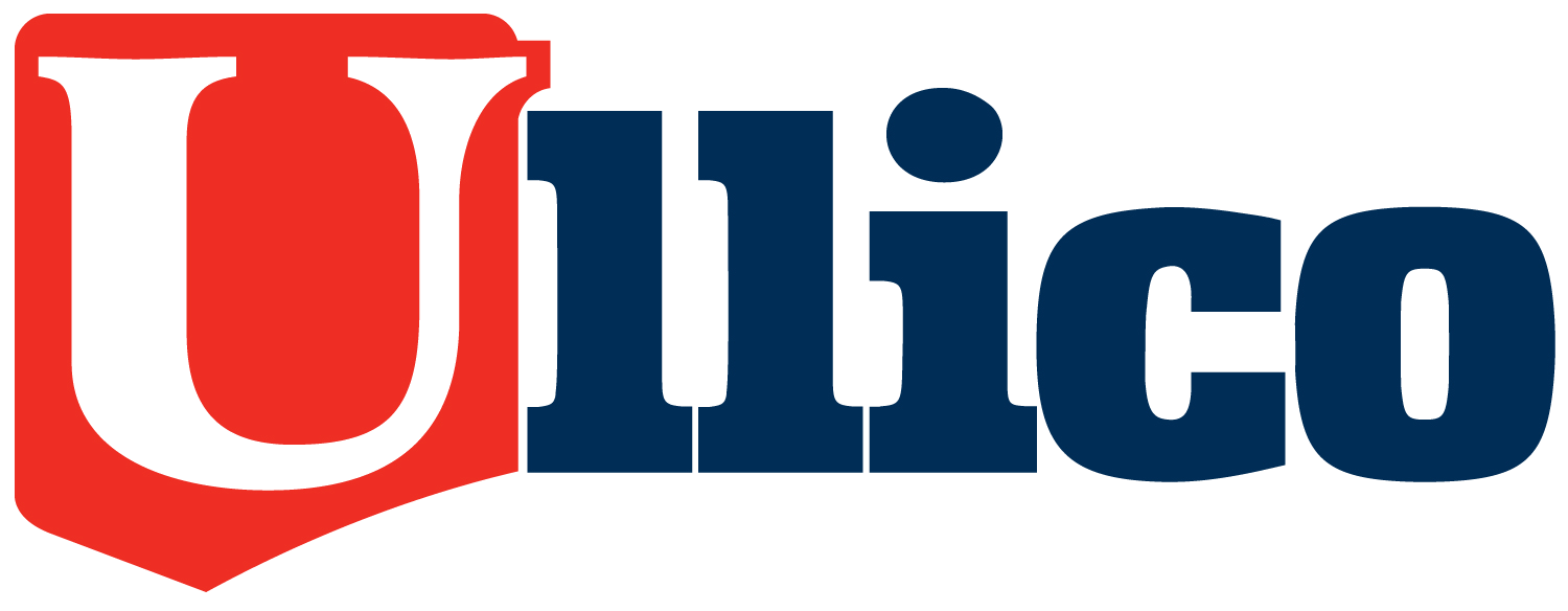 Logo featuring a bold red 'U' inside a shield shape, followed by the word 'Ullico' in dark blue.